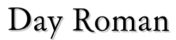 Day-Roman font